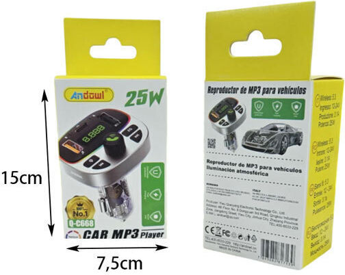 Andowl FM Transmitter Αυτοκινήτου με