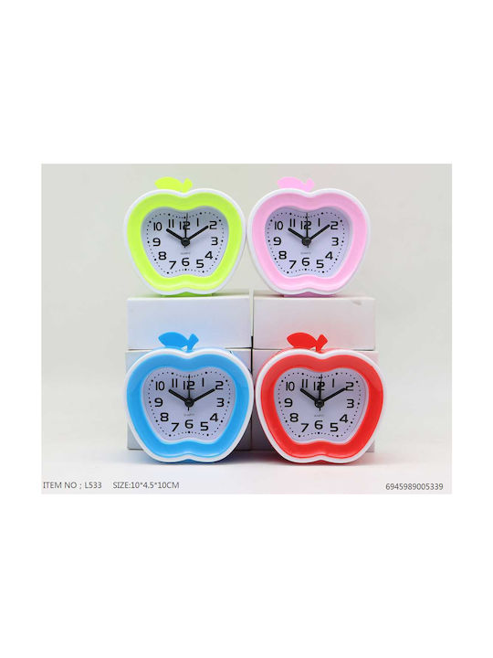 Tradesor Tabletop Clock with Indicators Plastic with Alarm Clock Yellow 005339_Y