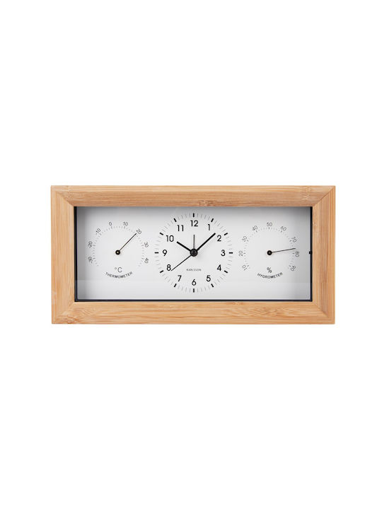 Karlsson Ceas de Masă cu Alarmă Alb 2585925WH