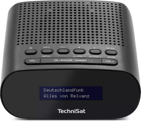 Technisat Масов Дигитален Часовник LCD с Радио Черен 0000/3997