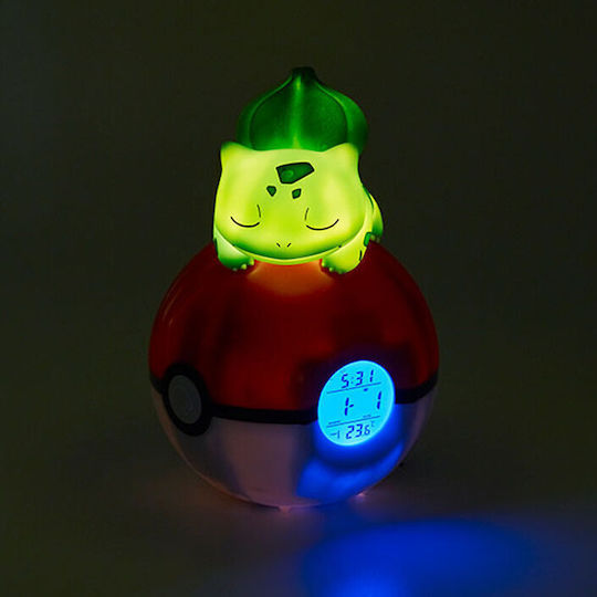 Teknofun Pokemon Tabletop Digital LED Clock Plastic With Alarm Clock & Multicolour Radio TEKN811367
