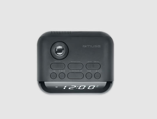 Muse Tabletop Digital LED Clock Black M-179