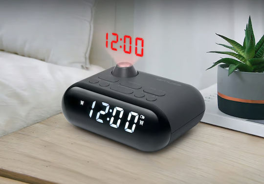 Muse Tabletop Digital LED Clock Black M-179
