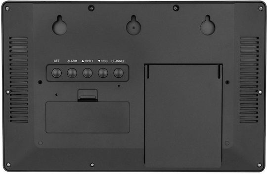 TFA Silent Tabletop Digital Clock LCD Plastic Black 60.4524.01