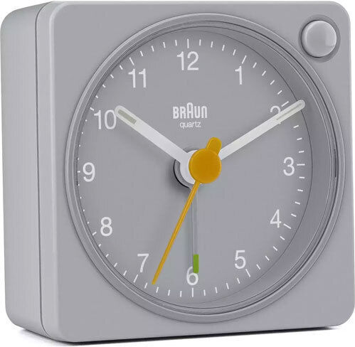 Braun Classic Analog Plastic Brown Tabletop Clock Braun Classic Analog Plastic Brown Tabletop Clock
