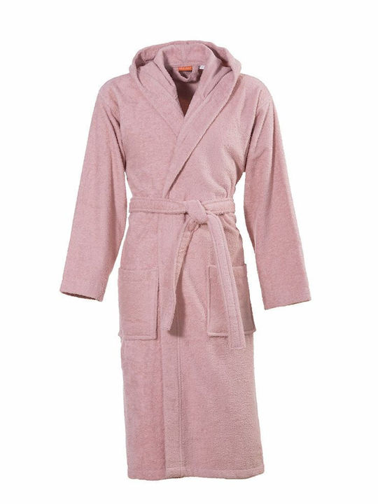 Nef-Nef Homeware Comfort Bathrobe with Hood English Rose 450gr/m² 020211