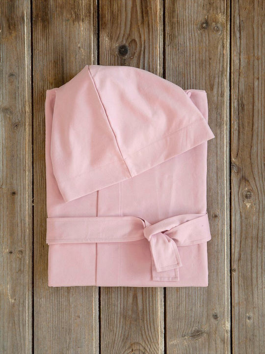 Nima Comfort Bathrobe with Hood Dusty Pink 170gr/m² 31513