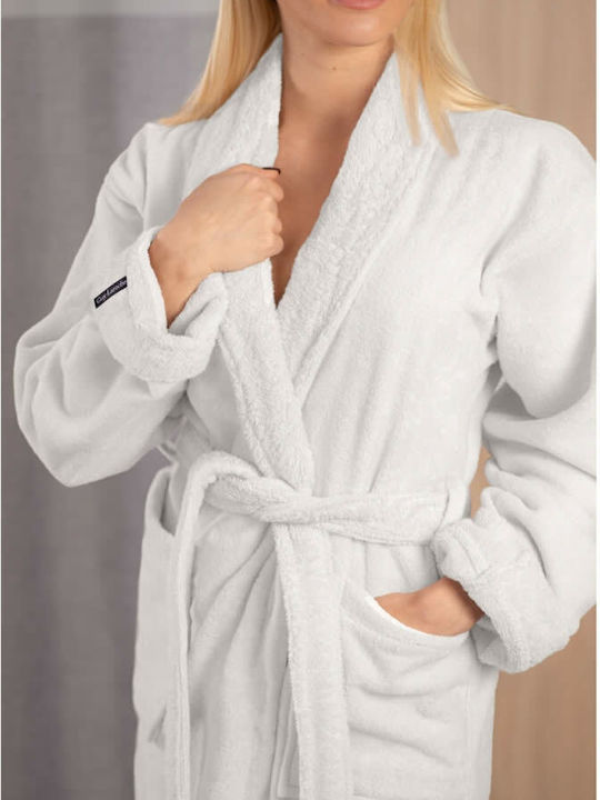 Guy Laroche Bonus Mini Bathrobe with Collar Perla