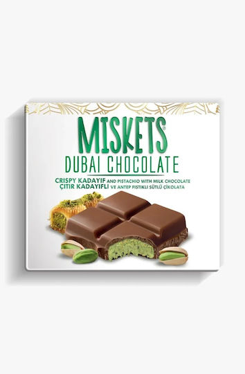 Miskets Milk Chocolate Dubai Kataifi & Pistachio 100g