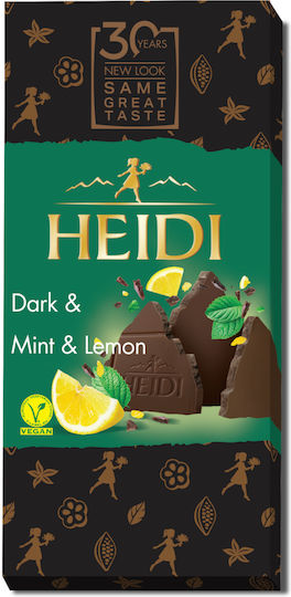 Heidi Ciocolata Mixtă Mentă și lămâie 80gr
