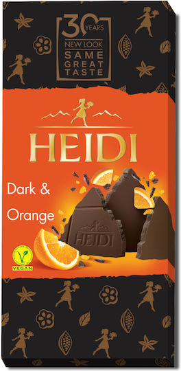 Heidi Dark Ciocolata Amaruie cu Orange 80gr