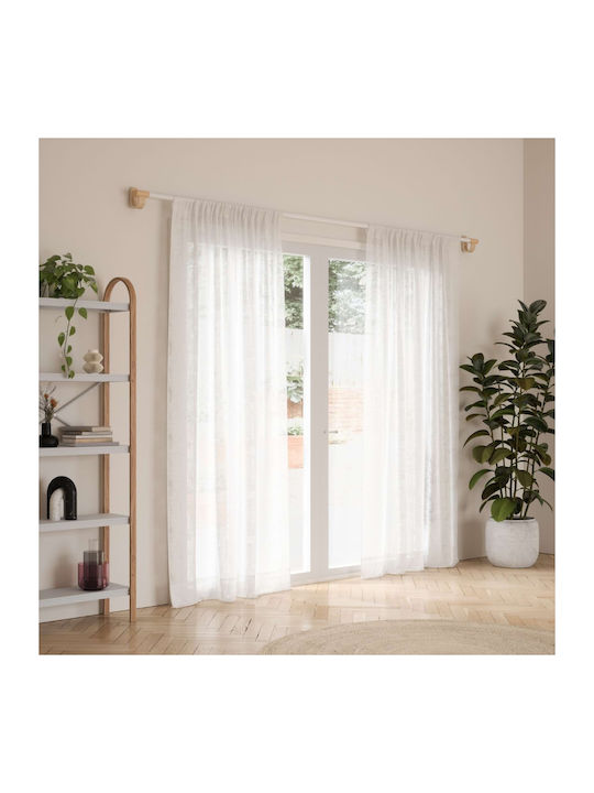 Umbra Extendable Metallic Curtain Pole Bellwood Single Diameter 25mm Length 107-305cm