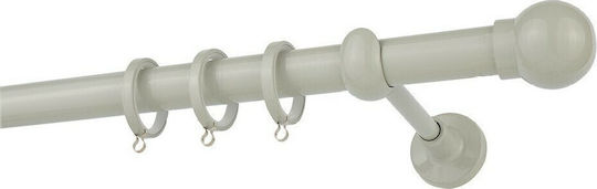 Zogometal Metallisch Vorhangstange Einfach Φ25mm 200cm Charcoal