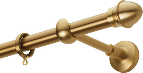 Zogometal Metallic Curtain Pole S0073 Single Diameter 20mm 160cm Matt Finish S0073