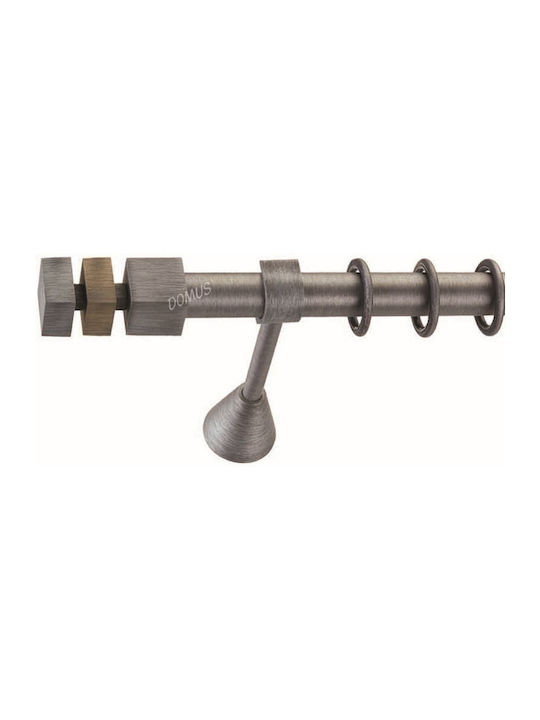 Enis by Domus Metallic Curtain Pole Kleopatra 3 Double with Rail Φ25mm 160cm Cleopatra