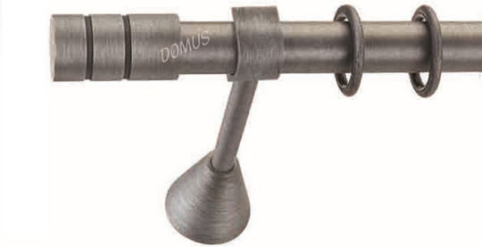 Enis by Domus Metallisch Vorhangstange Ριγωτό Doppel mit Schiene Φ25mm 160cm Ice cream