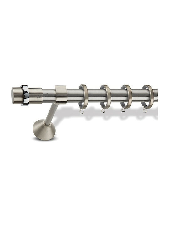 Enis by Domus Metallic Curtain Pole Thira Double with Rail Φ25mm 160cm Thira