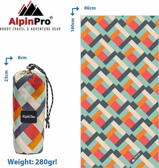AlpinPro Dryfast Shapes Microfiber Towel Body in Case 160x80cm