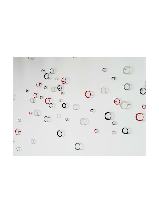 Normann Copenhagen Wall Hanger Metal Red 9.4x5.5cm