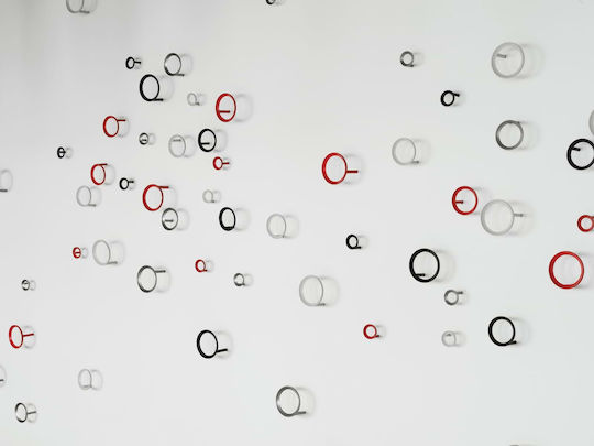 Normann Copenhagen Wall Hanger Metal Red 9.4x5.5cm