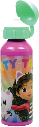 Gabby's Dollhouse Παιδικό Παγούρι Αλουμινίου 520ml