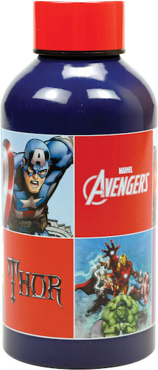 Avengers Παιδικό Παγούρι Αλουμινίου με Καλαμάκι 500ml