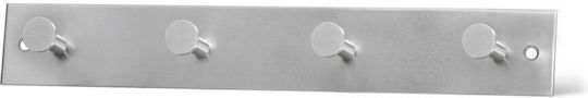 Grekon Agățătoare de Perete 404 Metalică 4 Sloturi Alb 30x4cm 1buc