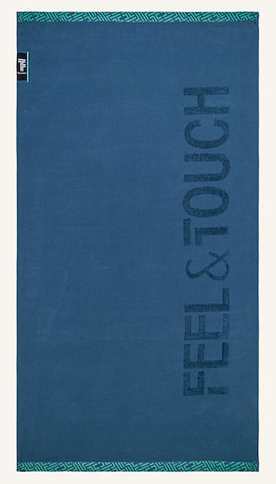Guy Laroche Beach Towel Cotton Blue 180x90cm.