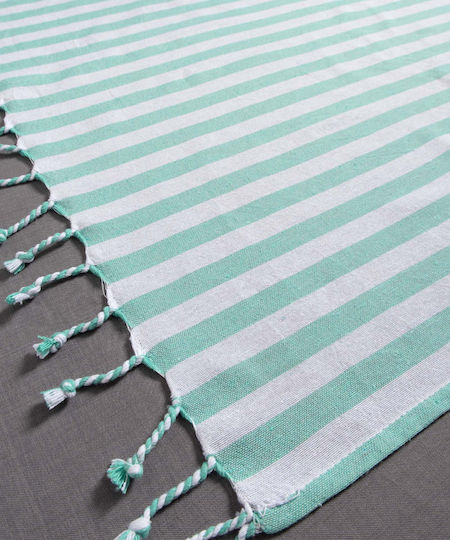Silk Fashion Beach Towel Green 180x90cm.