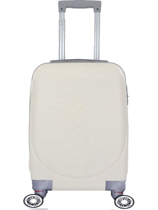 Ormi Cabin Hard Beige Suitcase With 4 Wheels Height 52cm