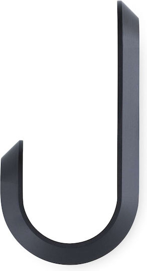 Normann Copenhagen Κρεμάστρα Τοίχου Μεταλλική Μαύρη 2.1x3x5.8cm