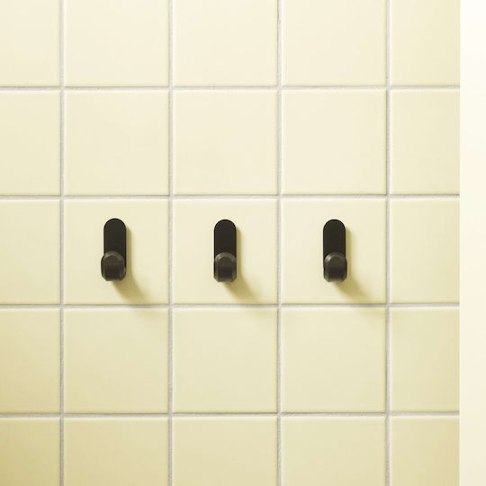 Normann Copenhagen Κρεμάστρα Τοίχου Μεταλλική Μαύρη 2.1x3x5.8cm