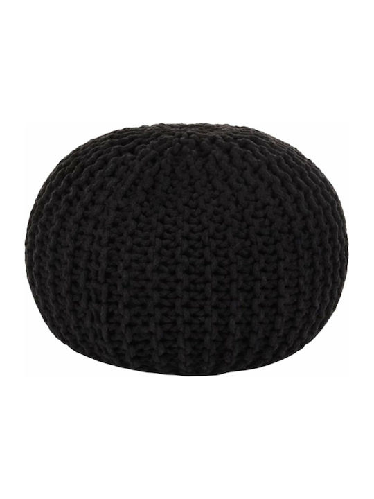 Bean Bag Chair Stool Waterproof Black 50x50x40cm