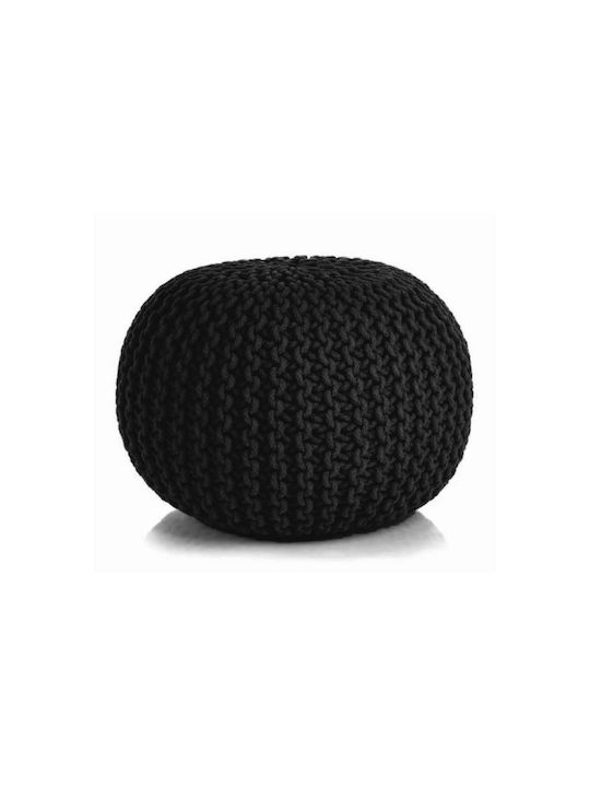 Bean Bag Chair Stool Waterproof Black 50x50x40cm