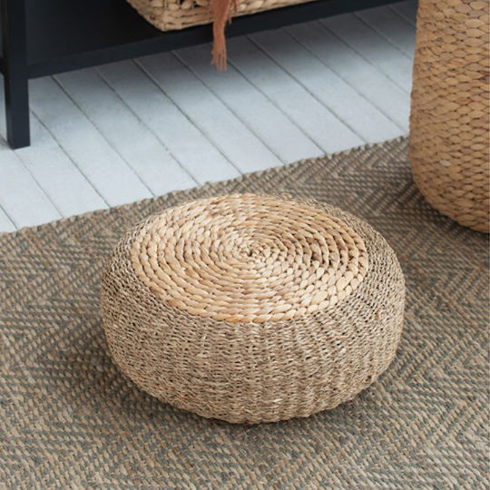 Bean Bag Chair Stool Waterproof Beige 41x41x15cm