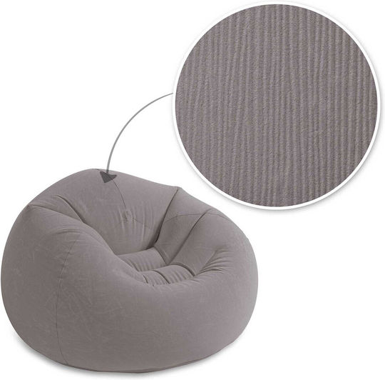 Intex Aufblasbarer Sessel Grau 107x114cm