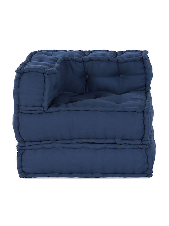 Πουφ Καναπές Blue 70x70x54cm