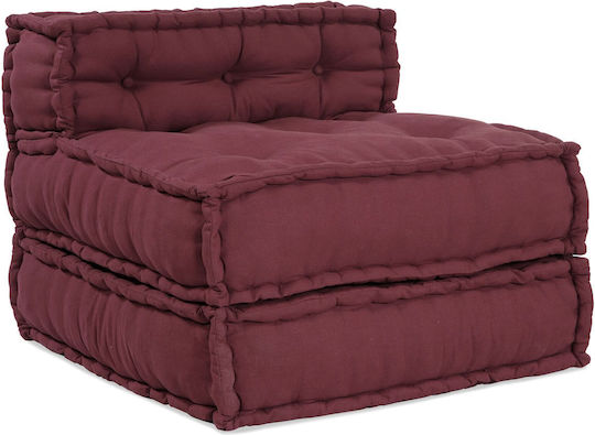 vidaXL Waterproof Burgundy Bolster Bean Bag Chair 70x70x54cm