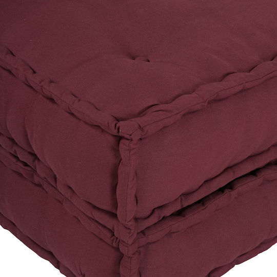 vidaXL Waterproof Burgundy Bolster Bean Bag Chair 70x70x54cm