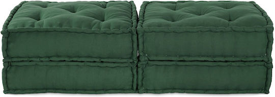 vidaXL Waterproof Green Bean Bag Chair 140x70x36cm