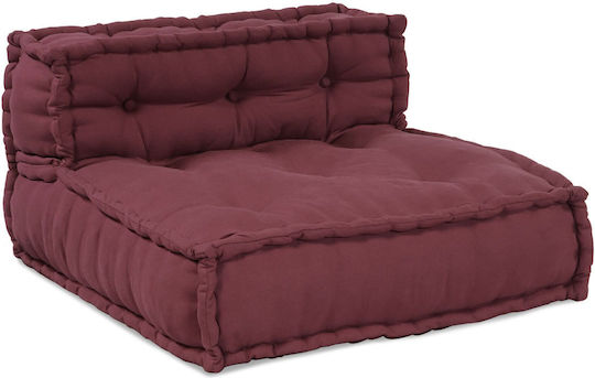 vidaXL Waterproof Burgundy Bolster Bean Bag Chair 70x70x54cm