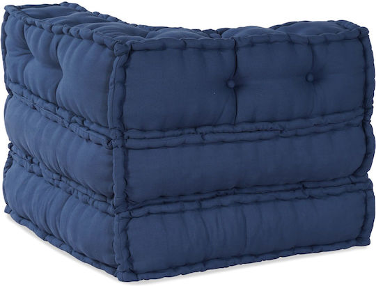 Bean Bag Sofa Poof Blue 70x70x54cm