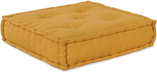 vidaXL Waterproof Yellow Bean Bag Chair 70x70x54cm