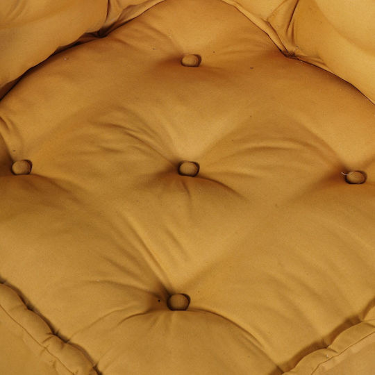 vidaXL Waterproof Yellow Bean Bag Chair 70x70x54cm