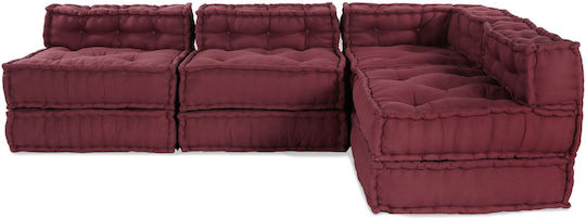 vidaXL Waterproof Burgundy Bean Bag Chair 70x70x54cm