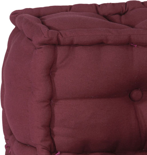 vidaXL Waterproof Burgundy Bean Bag Chair 70x70x54cm