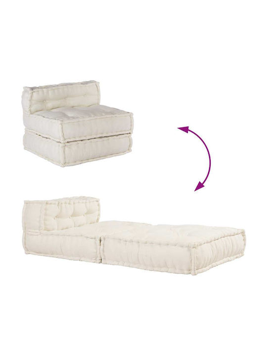 Puf Bolster Cremă 70x70x54cm