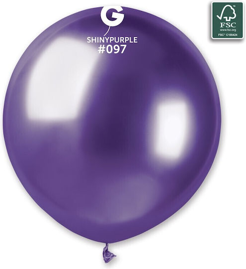 Glänzender lila Latexballon 13" 19"/48cm
