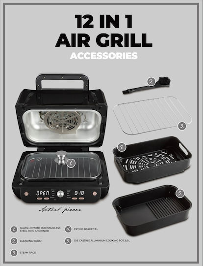 Berlinger Haus Ηλεκτρικό Grill 1750W Μαύρο