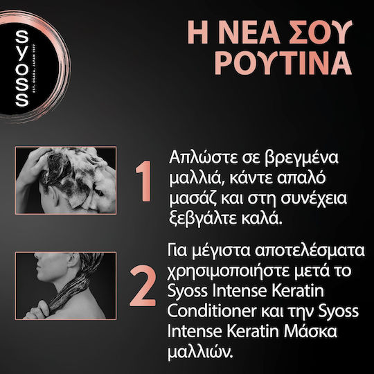 Syoss Keratin Perfection Σαμπουάν Αναδόμησης/Θρέψης & Λείανσης για Όλους τους Τύπους Μαλλιών 750ml